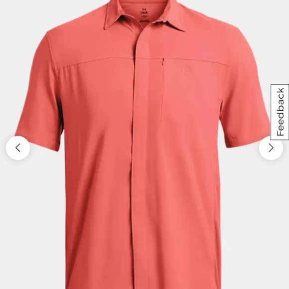 Men's Under Armour Fish Pro Hybrid Woven Short Sleeve - Picture 3 of 5